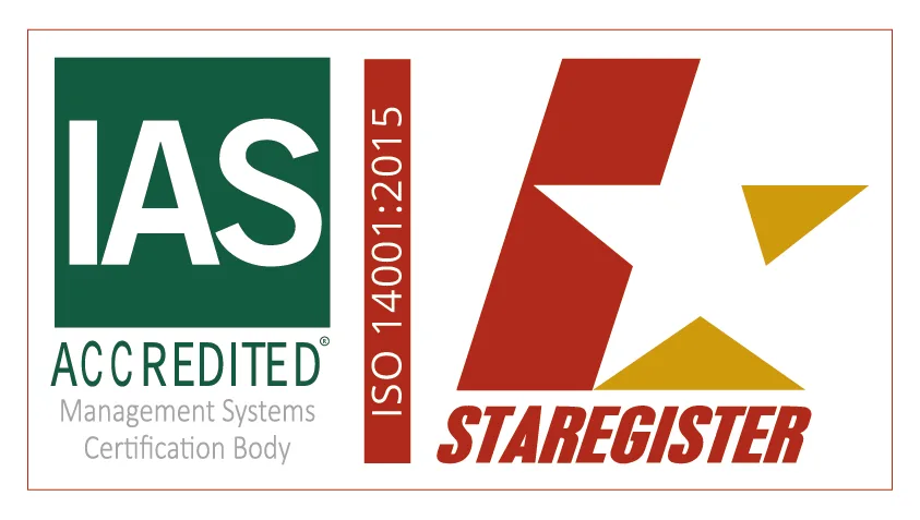 Certificación ISO 14001:2015 - IAS / STAREGISTER